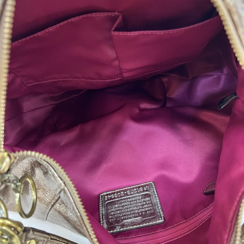 コーチ COACH ショルダーバッグ ショルダーバッグ Poppy ポピー 2way ショルダー y2k メタリックブロンズ - レディース USED 古着 中古 50161659