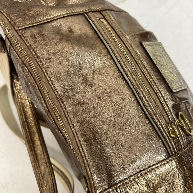 コーチ COACH ショルダーバッグ ショルダーバッグ Poppy ポピー 2way ショルダー y2k メタリックブロンズ - レディース USED 古着 中古 50161659