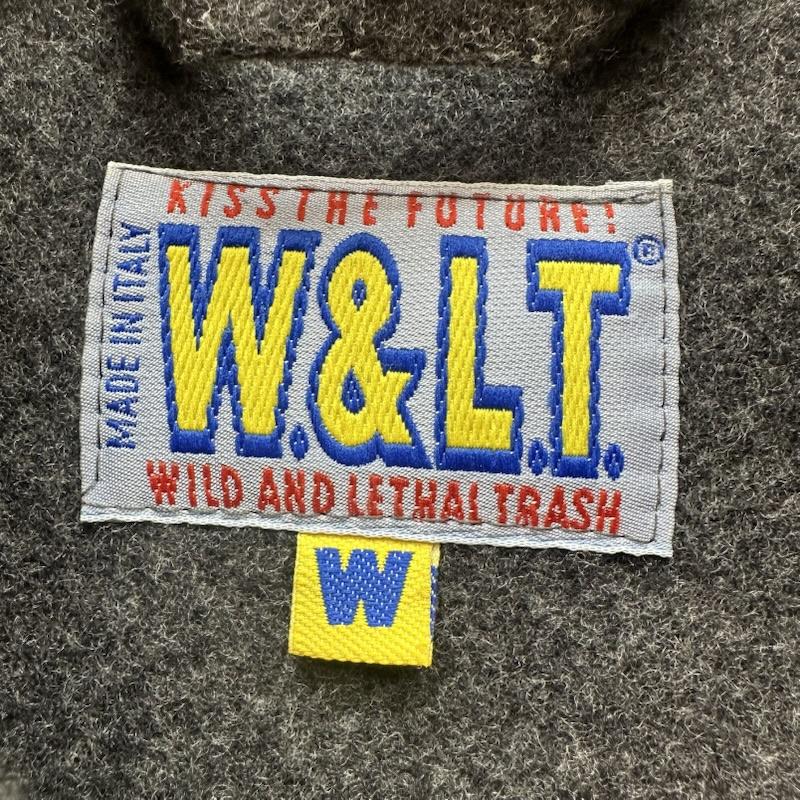 ウォルト W&LT ジャケット、上着 ジャンパー、ブルゾン 90s イタリア製 Walter Van Beirendonck ジップ デザイン ウール ハーフ コート L 灰 / グレー / gray メンズ USED 古着 中古 50161663