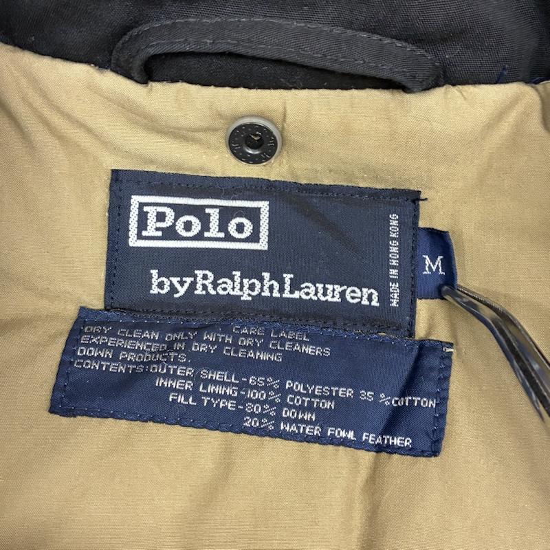 ポロバイラルフローレン Polo by RALPH LAUREN ジャケット、上着 ダウンジャケット 90s フーデッド ファー ダウン ジャケット 2WAY 着脱フード スタンドカラー オールド ヴィンテージ M メンズ USED 古着 中古 50161678