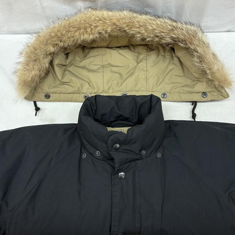 ポロバイラルフローレン Polo by RALPH LAUREN ジャケット、上着 ダウンジャケット 90s フーデッド ファー ダウン ジャケット 2WAY 着脱フード スタンドカラー オールド ヴィンテージ M メンズ USED 古着 中古 50161678