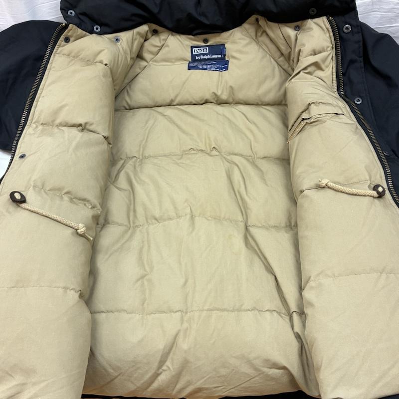 ポロバイラルフローレン Polo by RALPH LAUREN ジャケット、上着 ダウンジャケット 90s フーデッド ファー ダウン ジャケット 2WAY 着脱フード スタンドカラー オールド ヴィンテージ M メンズ USED 古着 中古 50161678