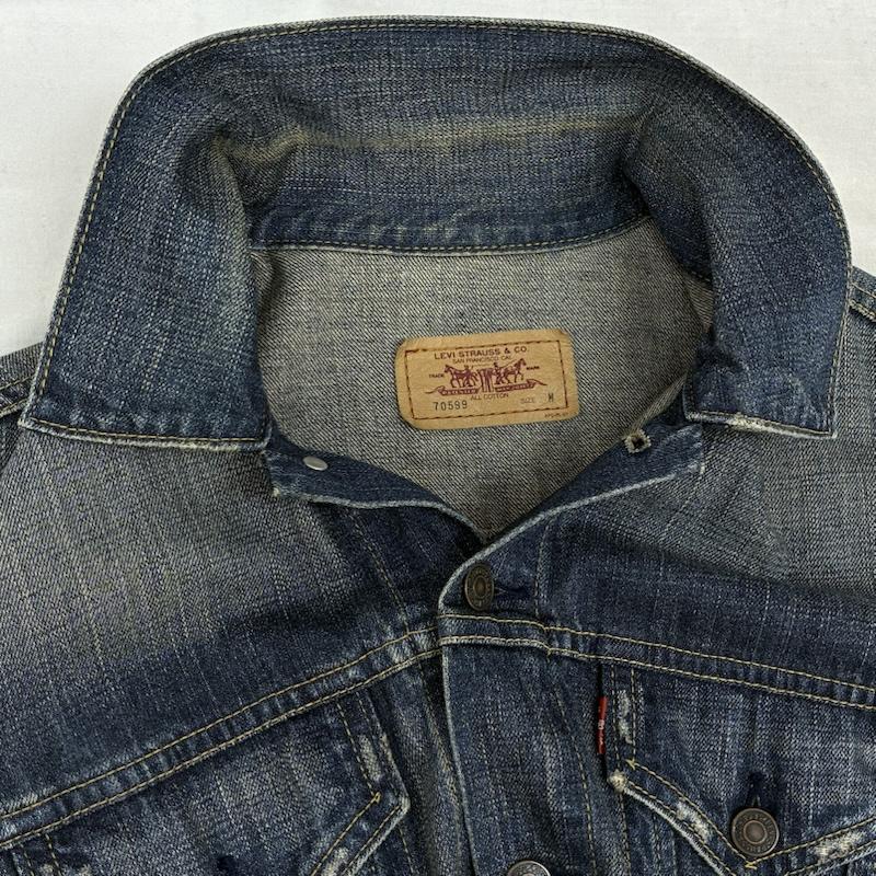 リーバイス Levi s ジャケット、上着 ジャンパー、ブルゾン 00s 06年 70599 デニムジャケット ジージャン ヴィンテージ加工 M メンズ USED 古着 中古 50161680
