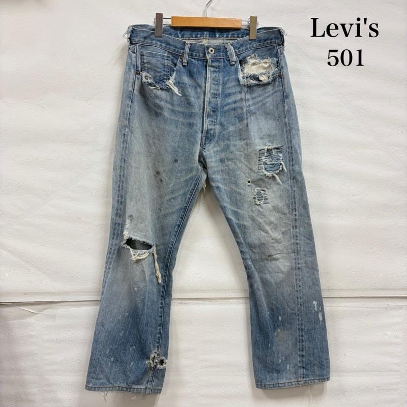 リーバイス Levi s パンツ デニム、ジーンズ 501 大戦モデル ヴィンテージ セルビッチ 赤耳 日本製 BIGE J22 J15970 36インチ メンズ USED 古着 中古 50161683
