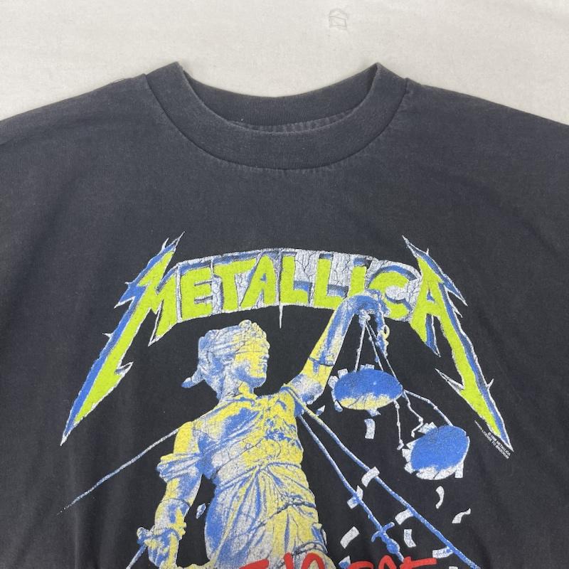 古着 USED Tシャツ 半袖 METALLICA And Justice for All プリント バンド Tシャツ XL 黒 / ブラック / black メンズ USED 古着 中古 50161689