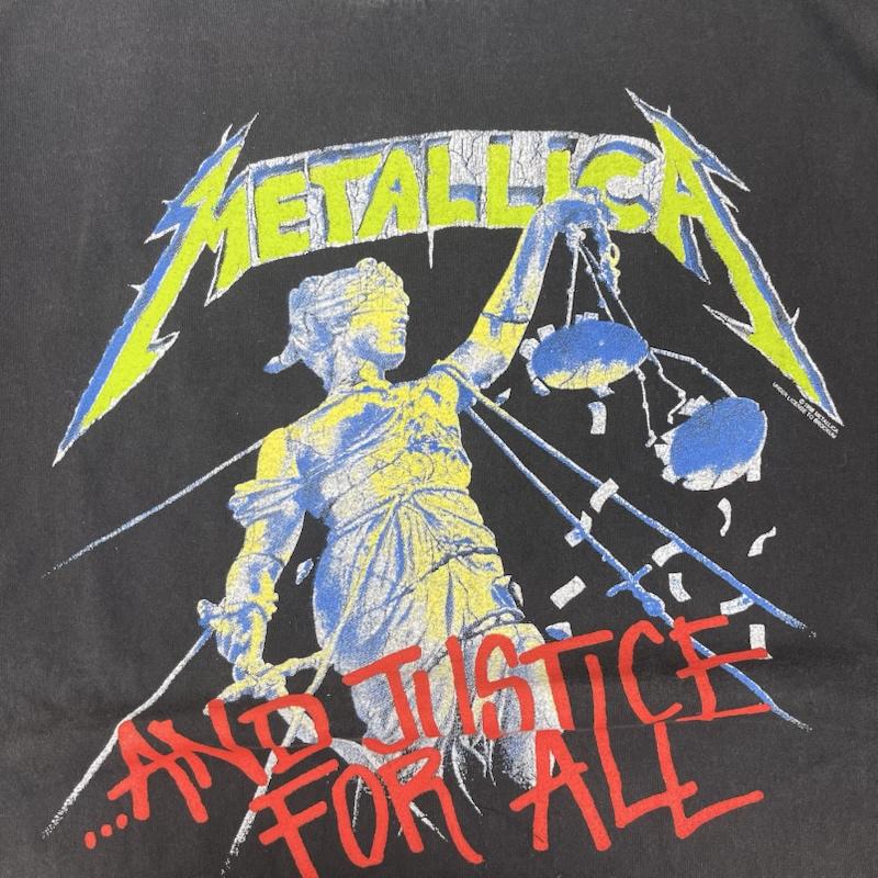 古着 USED Tシャツ 半袖 METALLICA And Justice for All プリント バンド Tシャツ XL 黒 / ブラック / black メンズ USED 古着 中古 50161689
