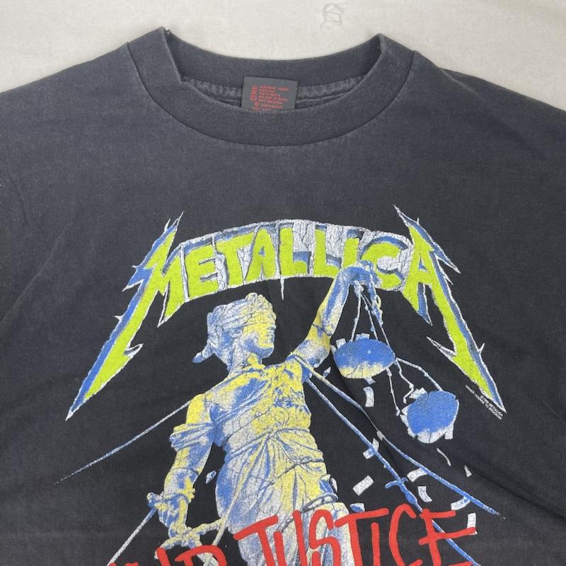 古着 USED Tシャツ 半袖 METALLICA And Justice for All プリント バンド Tシャツ XL 黒 / ブラック / black メンズ USED 古着 中古 50161690