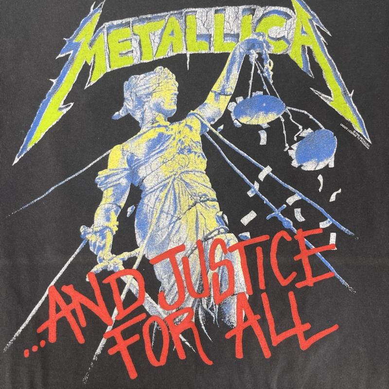 古着 USED Tシャツ 半袖 METALLICA And Justice for All プリント バンド Tシャツ XL 黒 / ブラック / black メンズ USED 古着 中古 50161690