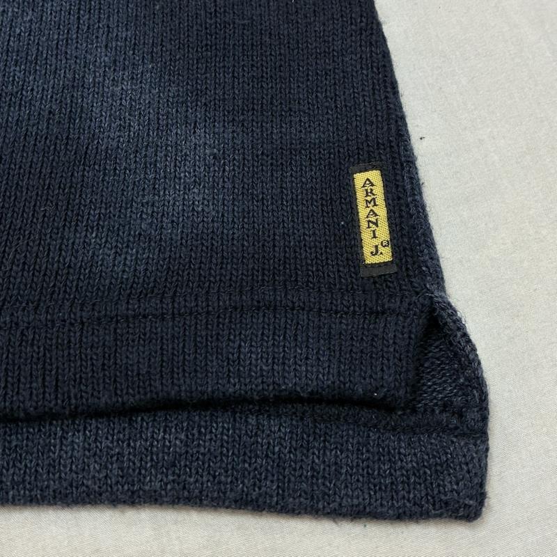 アルマーニ ジーンズ ARMANI JEANS ニット、セーター 長袖 アクリル ウール コットン クルーネック タイダイ プルオーバー ニット セーター イタリア製 XL メンズ USED 古着 中古 50161698