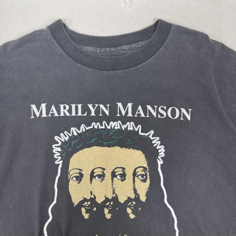 古着 USED Tシャツ 半袖 Marilyn Manson Believe グラフィック プリント バンド Tシャツ XL 黒 / ブラック / black メンズ USED 古着 中古 50161699
