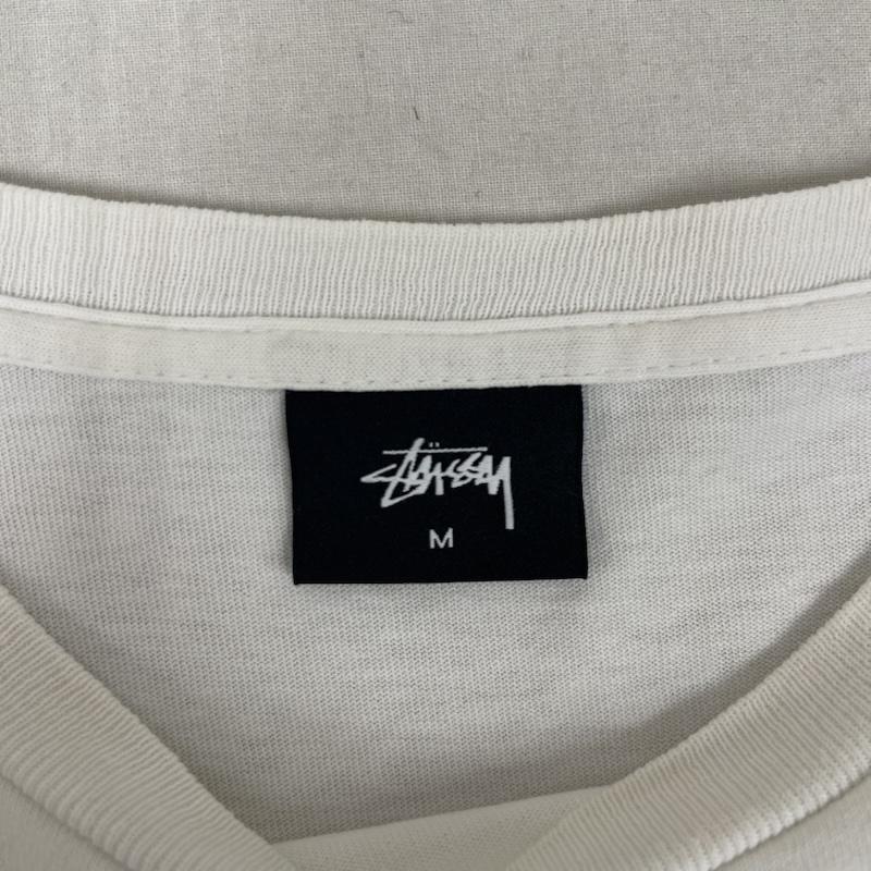 ステューシー STUSSY Tシャツ 半袖 Photographed Tee 自由の女神 モノトーン プリント Tシャツ M 白 / ホワイト / white メンズ USED 古着 中古 50161702
