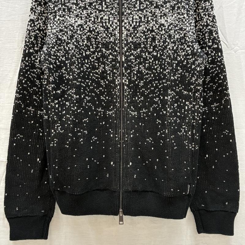 アルマーニエクスチェンジ ARMANI EXCHANGE ニット、セーター 長袖 ショールカラー グラデーション ダブルジップ コットン ニット カーディガン M メンズ USED 古着 中古 50161707
