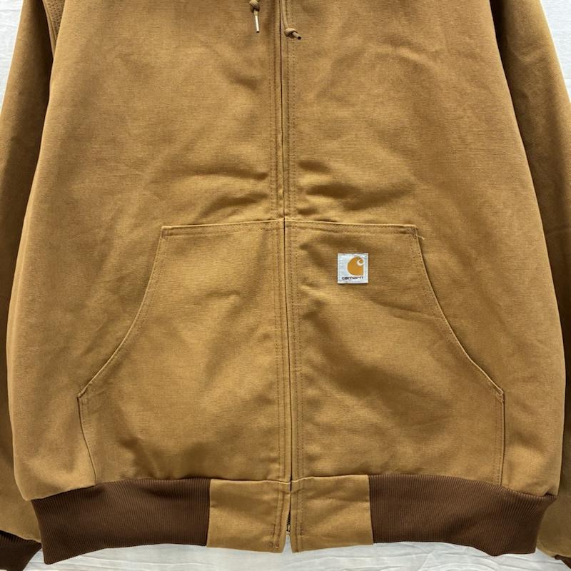 カーハート Carhartt ジャケット、上着 ジャンパー、ブルゾン アクティブ ジャケット ダック パーカー ワーク フーデッド カバーオール J131-BRN XXL メンズ USED 古着 中古 50161717