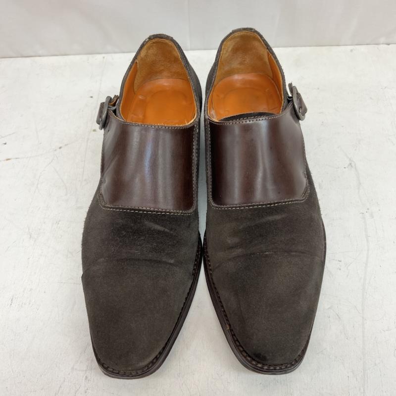 古着 USED 革靴 革靴 ZAMPRIERE ザンピエレ モンクストラップ レザーシューズ size7 - 茶 / ブラウン / brown メンズ USED 古着 中古 50161719