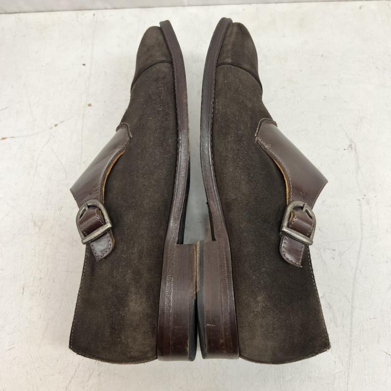 古着 USED 革靴 革靴 ZAMPRIERE ザンピエレ モンクストラップ レザーシューズ size7 - 茶 / ブラウン / brown メンズ USED 古着 中古 50161719