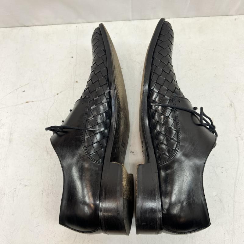 古着 USED 革靴 革靴 CALZOLERIA TOSCANA イントレチャート 編み込み レザーシューズ size41 - 黒 / ブラック / black メンズ USED 古着 中古 50161720