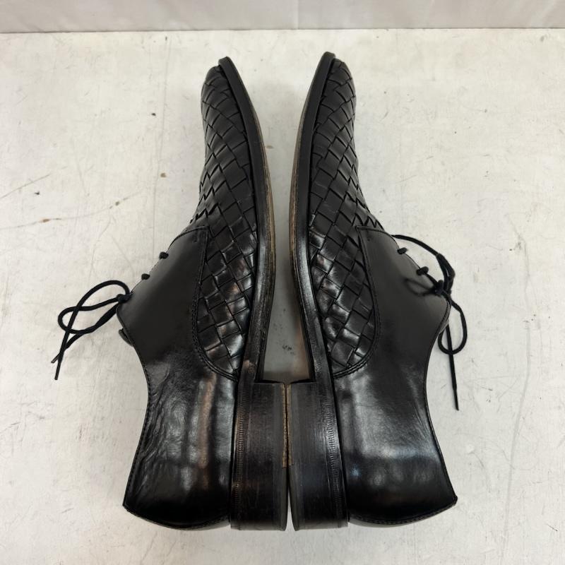 古着 USED 革靴 革靴 CALZOLERIA TOSCANA イントレチャート 編み込み レザーシューズ size41 - 黒 / ブラック / black メンズ USED 古着 中古 50161720