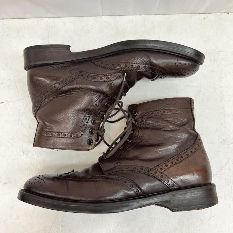 ボエモス BOEMOS ブーツ 一般 ウイングチップ レザー カントリーブーツ Size41 - 茶 / ブラウン / brown メンズ USED 古着 中古 50161721