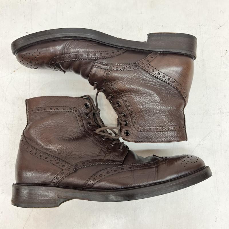 ボエモス BOEMOS ブーツ 一般 ウイングチップ レザー カントリーブーツ Size41 - 茶 / ブラウン / brown メンズ USED 古着 中古 50161721
