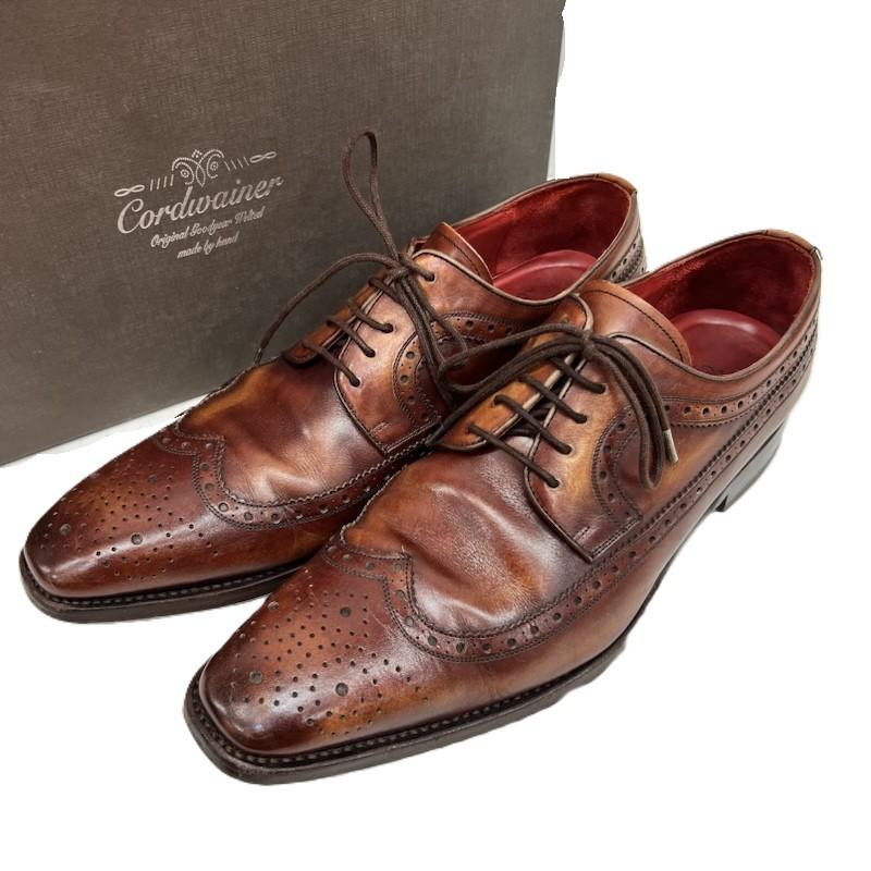 古着 USED 革靴 革靴 Cordwainer コードウェイナー LOMBARD レザーシューズ size7 - 茶 / ブラウン / brown メンズ USED 古着 中古 50161723