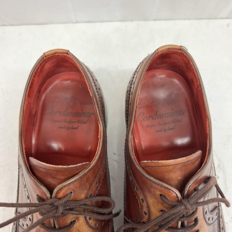 古着 USED 革靴 革靴 Cordwainer コードウェイナー LOMBARD レザーシューズ size7 - 茶 / ブラウン / brown メンズ USED 古着 中古 50161723