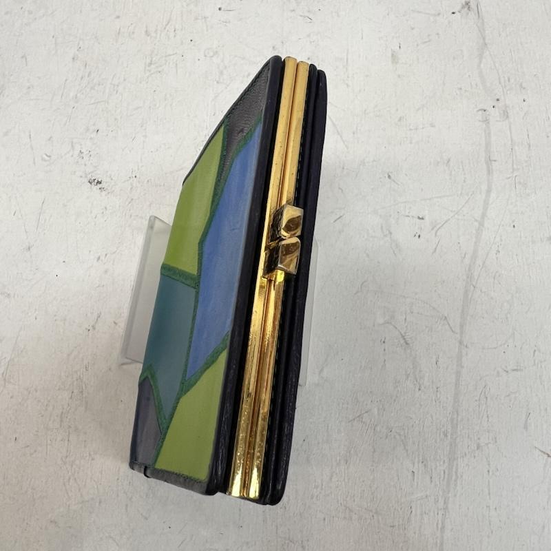 イヴサンローラン Yves Saint Laurent 財布 二つ折り 希少 ヴィンテージ パッチワーク レザー 折り財布 - レディース USED 古着 中古 50161724