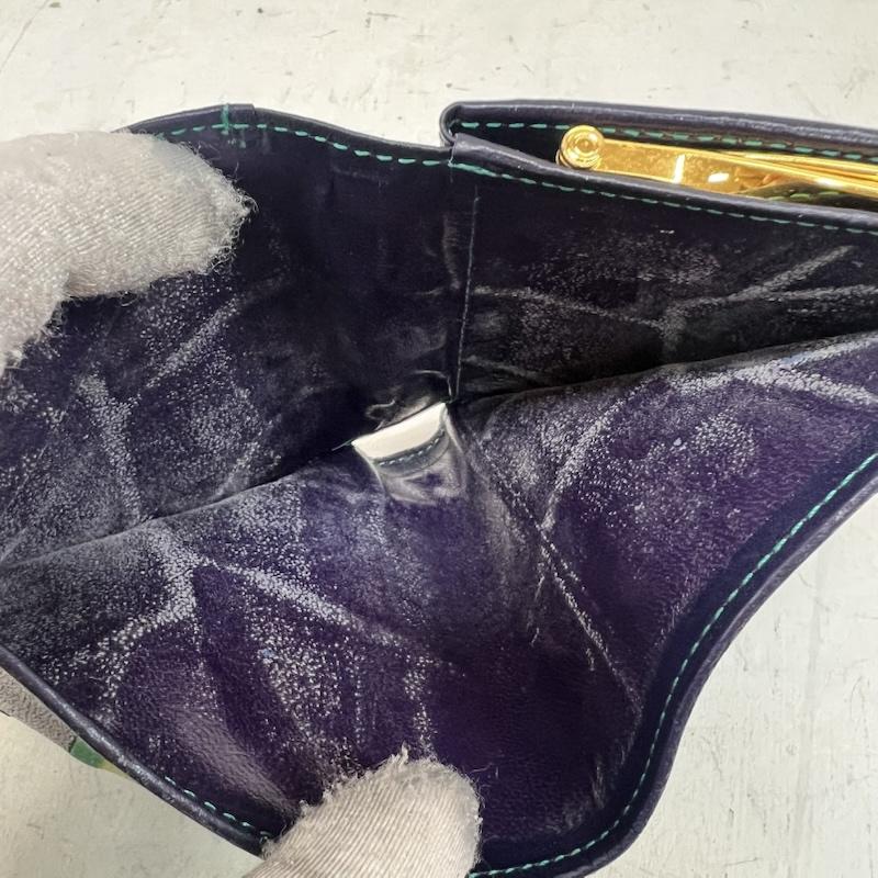 イヴサンローラン Yves Saint Laurent 財布 二つ折り 希少 ヴィンテージ パッチワーク レザー 折り財布 - レディース USED 古着 中古 50161724
