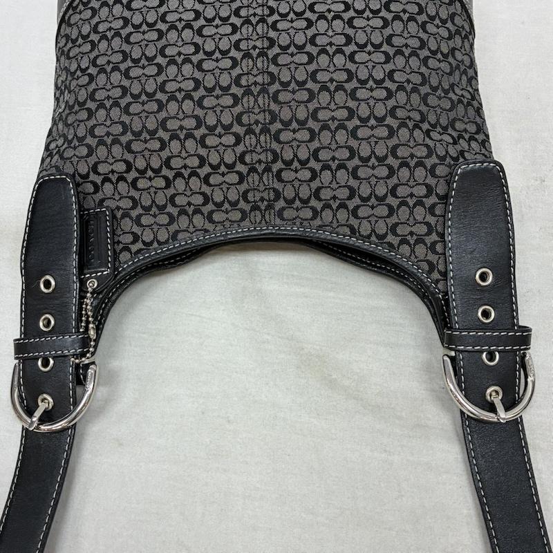 コーチ COACH ショルダーバッグ ショルダーバッグ ミニシグネチャー キャンバス レザー クロスボディ 斜め掛け ショルダーバッグ 6386 - レディース USED 古着 中古 50161729