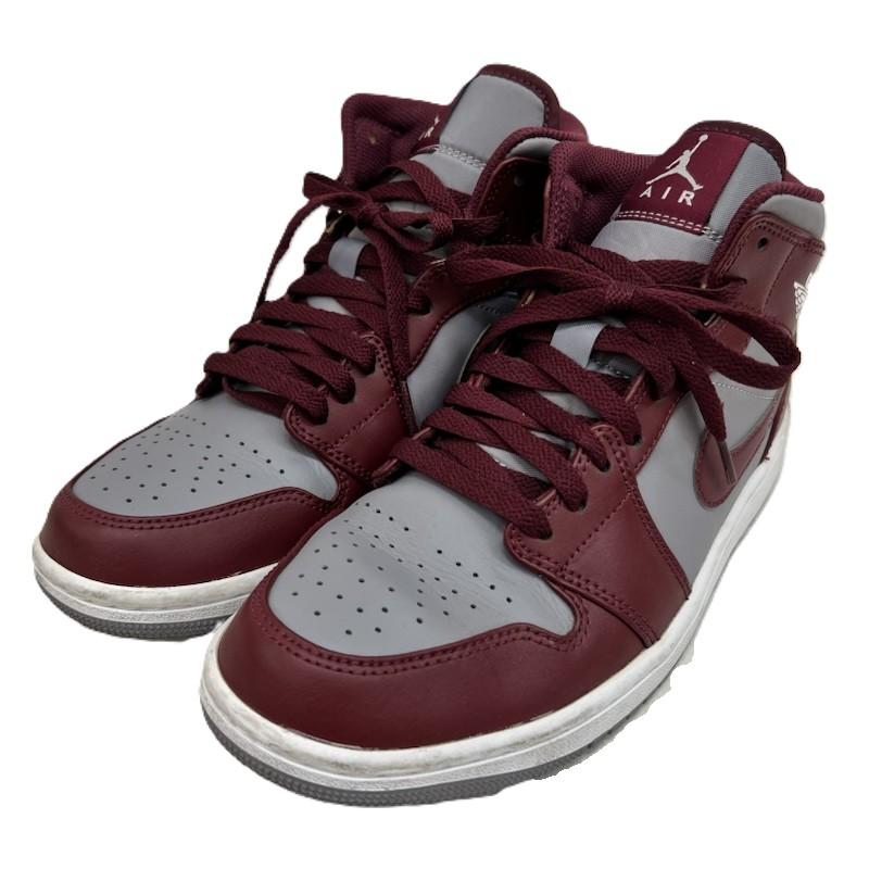 ナイキ NIKE スニーカー スニーカー AIR JORDAN 1 MID  TEAM RED  DQ8426-615 ジョーダンワン 26.0cm 灰 / グレー / gray X えんじ / ワインレッド / dark red メンズ USED 古着 中古 50161735