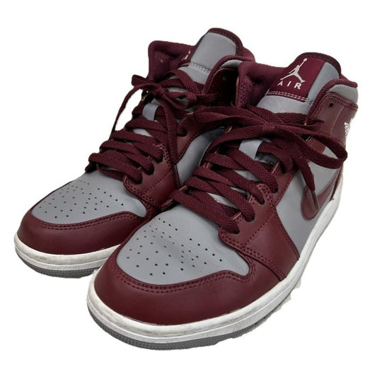 ナイキ NIKE スニーカー スニーカー AIR JORDAN 1 MID  TEAM RED  DQ8426-615 ジョーダンワン 26.0cm 灰 / グレー / gray X えんじ / ワインレッド / dark red メンズ USED 古着 中古 50161735