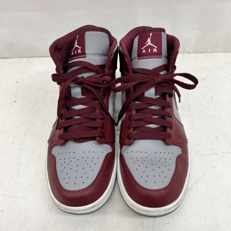 ナイキ NIKE スニーカー スニーカー AIR JORDAN 1 MID  TEAM RED  DQ8426-615 ジョーダンワン 26.0cm 灰 / グレー / gray X えんじ / ワインレッド / dark red メンズ USED 古着 中古 50161735