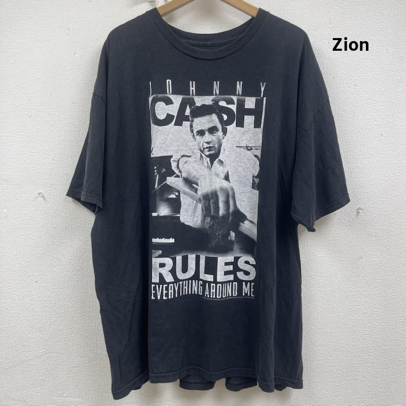 古着 USED Tシャツ 半袖 Zion Rootswear Johnny Cash グラフィック プリント バンド Tシャツ 2L 黒 / ブラック / black メンズ USED 古着 中古 50161743