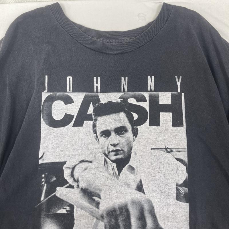 古着 USED Tシャツ 半袖 Zion Rootswear Johnny Cash グラフィック プリント バンド Tシャツ 2L 黒 / ブラック / black メンズ USED 古着 中古 50161743