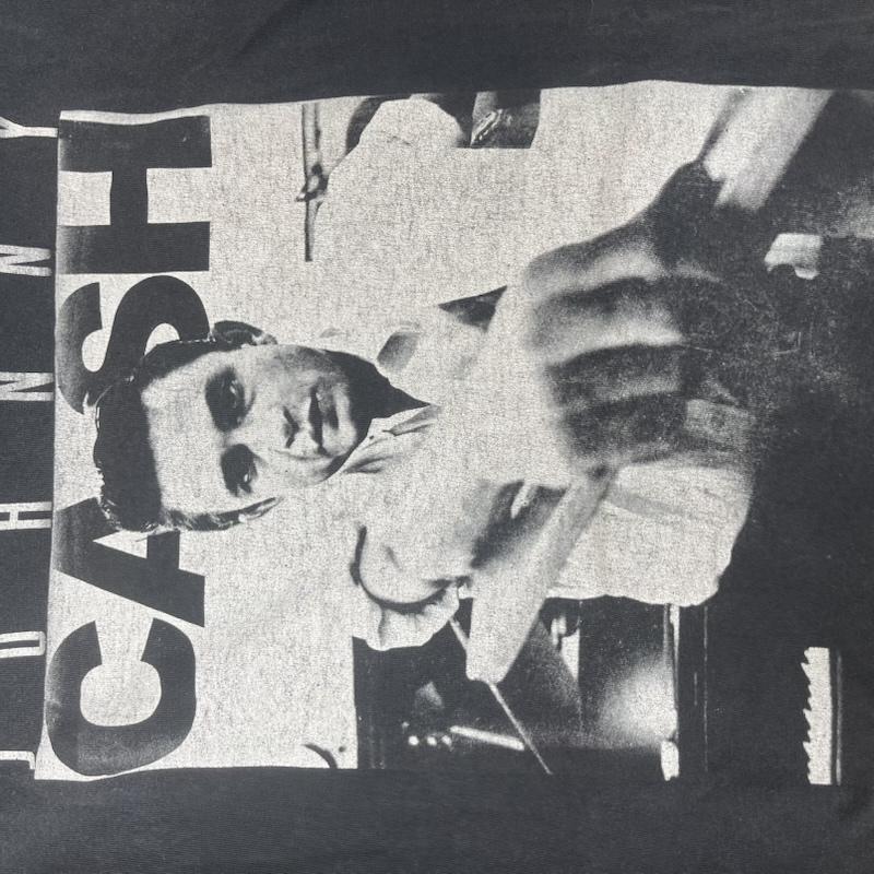古着 USED Tシャツ 半袖 Zion Rootswear Johnny Cash グラフィック プリント バンド Tシャツ 2L 黒 / ブラック / black メンズ USED 古着 中古 50161743
