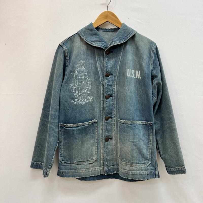 バズリクソンズ Buzz Rickson s ジャケット、上着 ジャンパー、ブルゾン Mauna別注 U.S NAVY DUNGAREE JUMPER エイジングウォッシュ BR12744MKP 34 メンズ USED 古着 中古 50161744