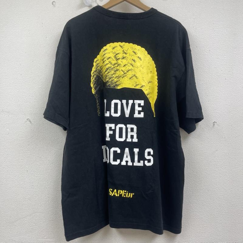 サプール SAPEUR Tシャツ 半袖 LOVE FOR LOCALS コットン ロゴ プリント Tシャツ XL 黒 / ブラック / black メンズ USED 古着 中古 50161754