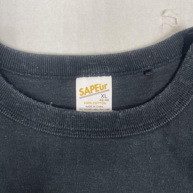 サプール SAPEUR Tシャツ 半袖 LOVE FOR LOCALS コットン ロゴ プリント Tシャツ XL 黒 / ブラック / black メンズ USED 古着 中古 50161754