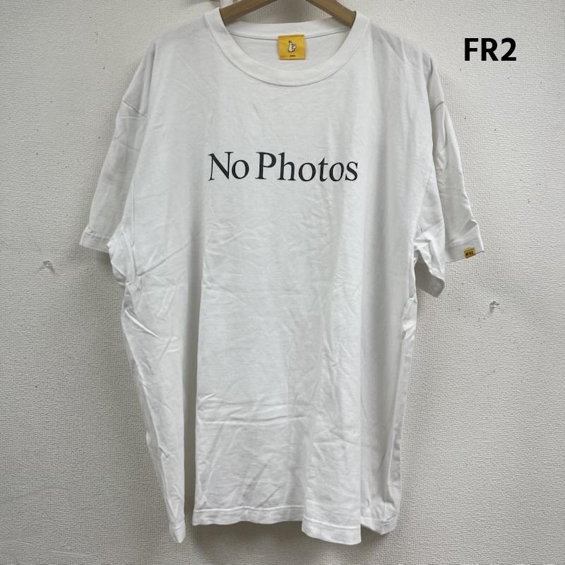 エフアールツー FR2 Tシャツ 半袖 No Photos メッセージ プリント コットン ロゴ Tシャツ XL 白 / ホワイト / white メンズ USED 古着 中古 50161756