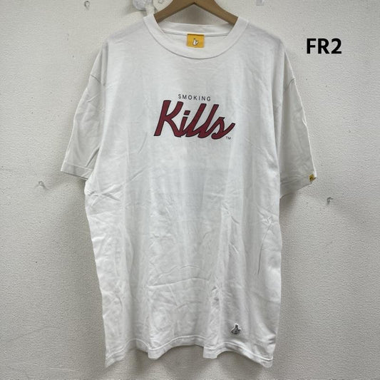 エフアールツー FR2 Tシャツ 半袖 シカゴ・ブルズ コラボ Smoking kills プリント Tシャツ XL 白 / ホワイト / white メンズ USED 古着 中古 50161758