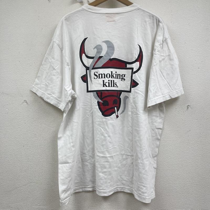 エフアールツー FR2 Tシャツ 半袖 シカゴ・ブルズ コラボ Smoking kills プリント Tシャツ XL 白 / ホワイト / white メンズ USED 古着 中古 50161758