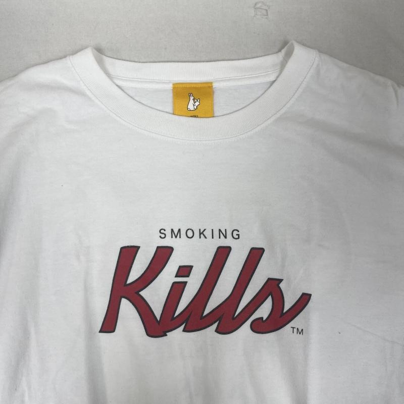 エフアールツー FR2 Tシャツ 半袖 シカゴ・ブルズ コラボ Smoking kills プリント Tシャツ XL 白 / ホワイト / white メンズ USED 古着 中古 50161758