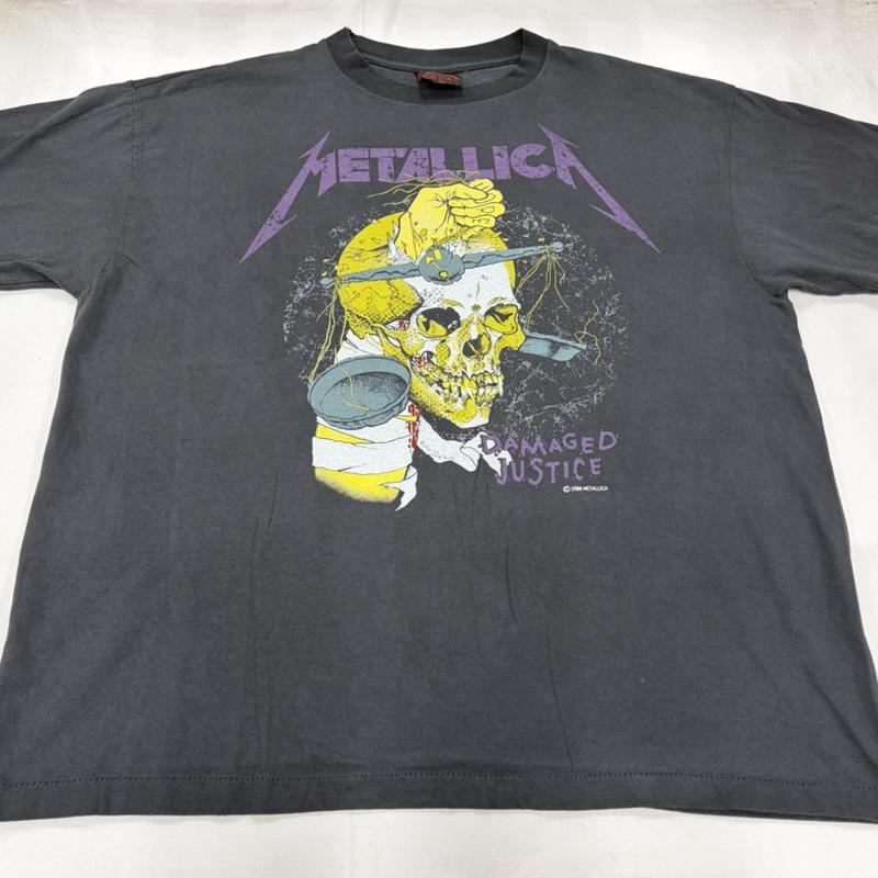 ＵＳフルギ US古着 Tシャツ 半袖 METALLICA メタリカ 両面 バンド プリント シングルステッチ USA製 バンド スカル ロゴ XL ロゴ、文字 X プリント マルチカラー / マルチカラー / multicolor メンズ USED 古着 中古 50161761