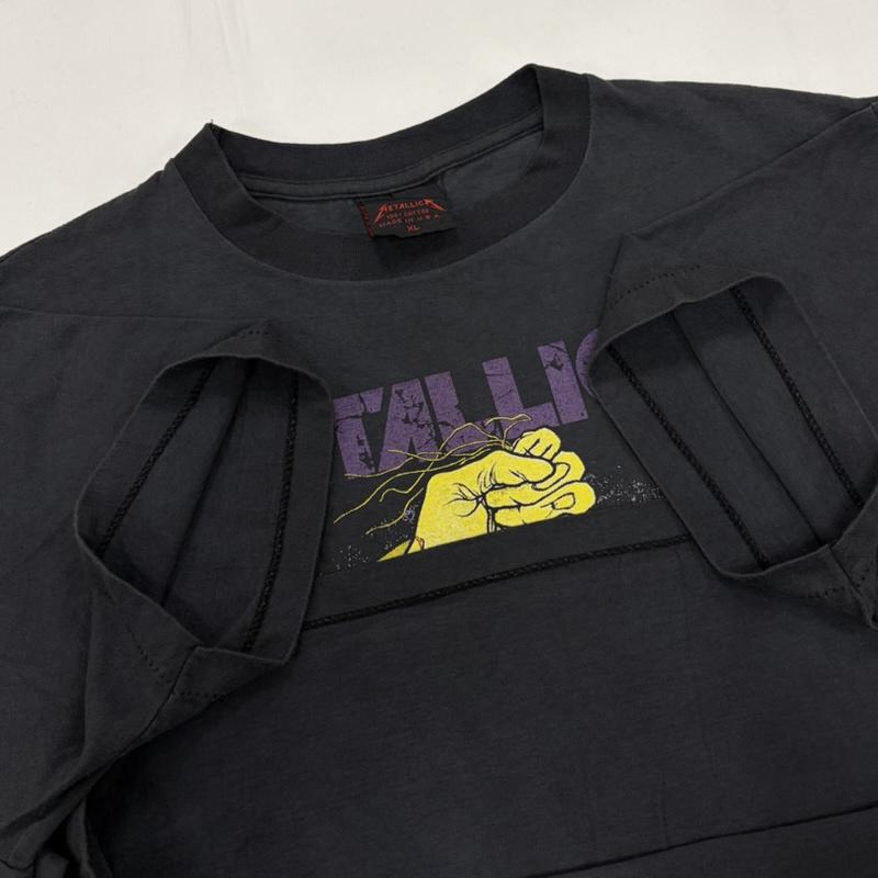 ＵＳフルギ US古着 Tシャツ 半袖 METALLICA メタリカ 両面 バンド プリント シングルステッチ USA製 バンド スカル ロゴ XL ロゴ、文字 X プリント マルチカラー / マルチカラー / multicolor メンズ USED 古着 中古 50161761