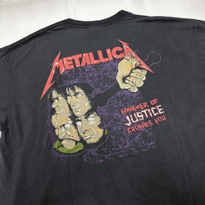 ＵＳフルギ US古着 Tシャツ 半袖 METALLICA メタリカ 両面 バンド プリント シングルステッチ USA製 バンド スカル ロゴ XL ロゴ、文字 X プリント マルチカラー / マルチカラー / multicolor メンズ USED 古着 中古 50161761