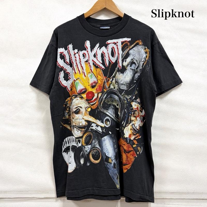 ＵＳフルギ US古着 Tシャツ 半袖 SlipKnot スリップノット バンド 両面 ビッグサイズ フェード メタル スカル ロゴ L ロゴ、文字 マルチカラー / マルチカラー / multicolor メンズ USED 古着 中古 50161767