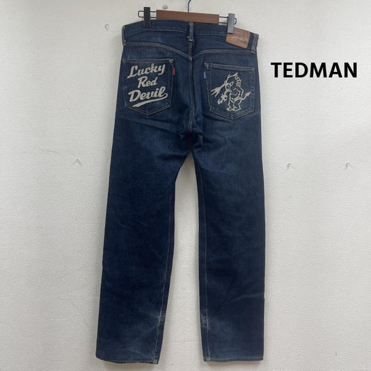 テッドマン TEDMAN パンツ デニム、ジーンズ TED COMPANY DEVIL号 シリーズ 刺繍 赤耳 セルビッチ デニム パンツ 34インチ インディゴ / インディゴ / Indigo メンズ USED 古着 中古 50161769