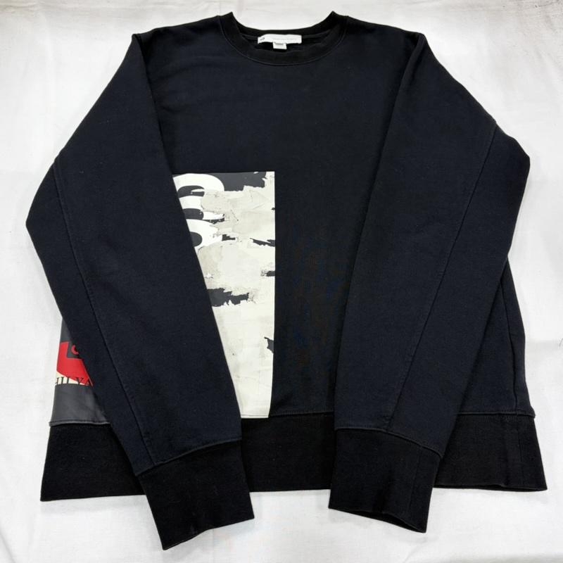 ワイスリー Y-3 トレーナー 長袖 Yohji Yamamoto ヨウジヤマモト adidas グラフィック ロゴ プリント スウェット プルオーバー トレーナー M ロゴ、文字 X プリント 黒 / ブラック / black X 白 / ホワイト / white X 赤 / レッド / red メンズ USED 古着 中古 50161770