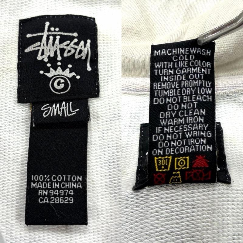 ステューシー STUSSY パーカー 長袖 カモフラ 迷彩 ロゴ 総柄 ジップアップ フルジップ パーカー スウェット S ロゴ、文字 X プリント X カモフラージュ柄・迷彩 青 / ブルー / blue X 灰 / グレー / gray X 紺 / ネイビー / navy メンズ USED 古着 中古 50161778