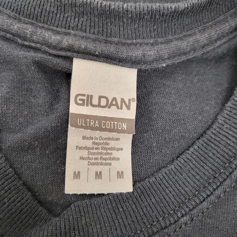 ギルダン GILDAN Tシャツ 半袖 lilyray 群馬 バンドT アメリカブランド 彫刻 植物 M 黒 / ブラック / black メンズ USED 古着 中古 50161786