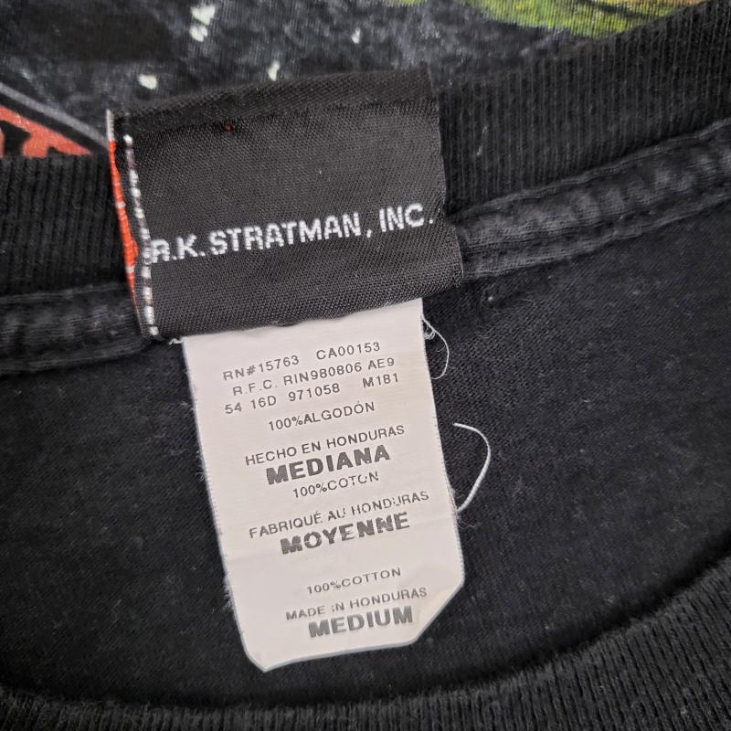 ハーレーダビッドソン Harley-Davidson Tシャツ 半袖 モーターサイクルバイクTシャツ コットン100 両面プリント ハーレー M 黒 / ブラック / black メンズ USED 古着 中古 50161787